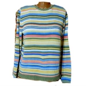 Relativity striped cotton sweater